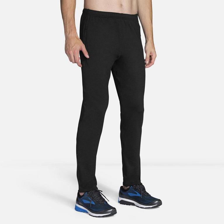 Brooks Spartan Men's Running Pants - Grey (46190-QGOU)